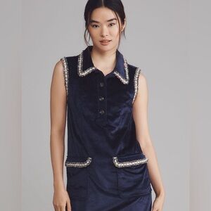 NWT Anthropologie Collared Corduroy Mini Dress